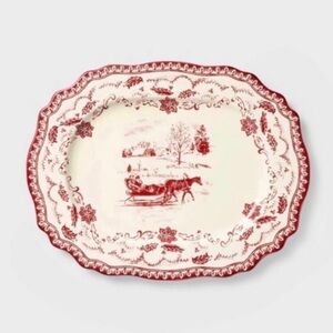 Threshold Studio McGee New with tags Stoneware Oval Serving Platter